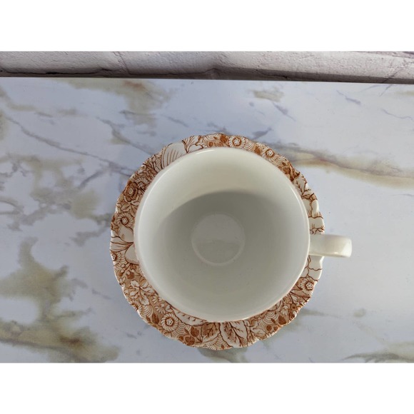 Tiffany & Co Johnson Brothers Liberty Pink Floral Chinz Coffee Cup and Saucer - Picture 2 of 6